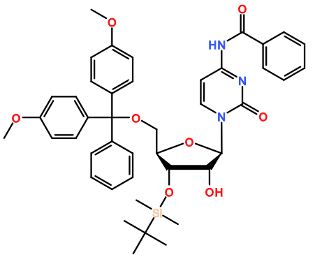 (image for) MC080622 N4-Benzoyl-3'-O-tert-butyldimethylsilyl-5'-O-DMT-cytidine